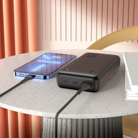 Hoco J87A Tacker Baterie Externă 20000mAh 18W cu Port USB-A și Port USB-C Power Delivery / Quick Charge Neagră
