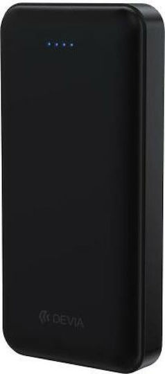 Devia EP111 Power Bank 20000mAh mit 2 USB-A Anschlüssen und USB-C Anschluss Schwarz