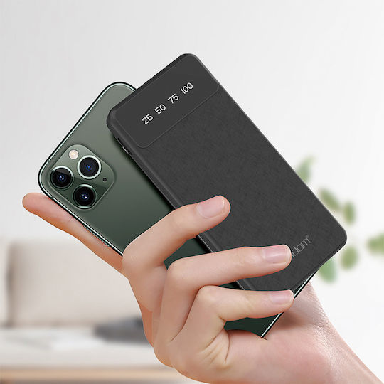 Earldom ET-PB46 Power Bank 10000mAh με Θύρα USB-A Μαύρο