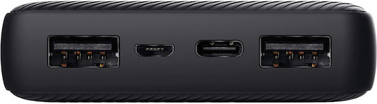 Trust Primo Power Bank 15000mAh 15W με 2 Θύρες USB-A και Θύρα USB-C Μαύρο