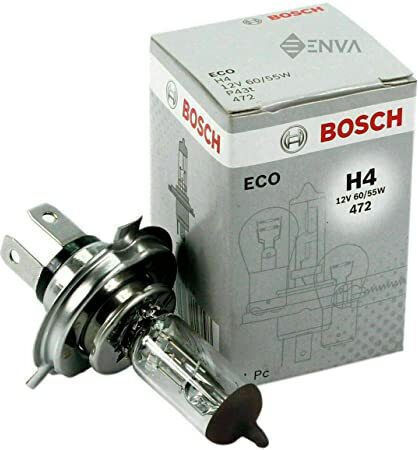 Bosch Λάμπα Αυτοκινήτου & Μοτοσυκλέτας Eco H4 Αλογόνου 12V 60W 1τμχ