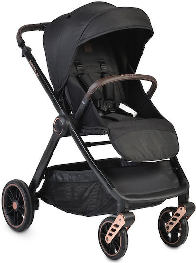 Cangaroo Macan Verstellbar 3 in 1 Baby Kinderwagen Geeignet für Neugeborene Schwarz 11kg