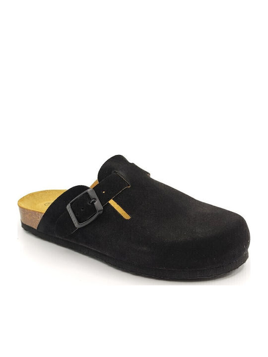 Blogg Anatomical Leather Women's Slippers Black