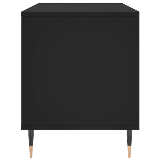 vidaXL Verarbeitetes Holz Hi-Fi Möbel Schwarz 38x100x48cm