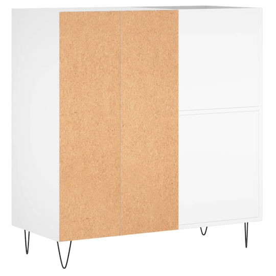 vidaXL Verarbeitetes Holz Hi-Fi Möbel Weiß 38x84.5x89cm
