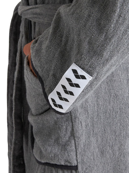 Arena Icons Parka Swimming Bathrobe Gray 004376-100