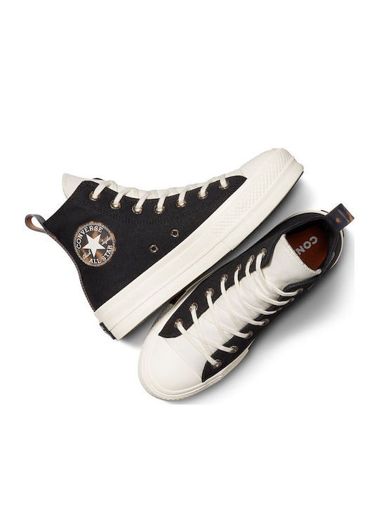 Chuck Taylor All Star Lift Flatforms Black Boots