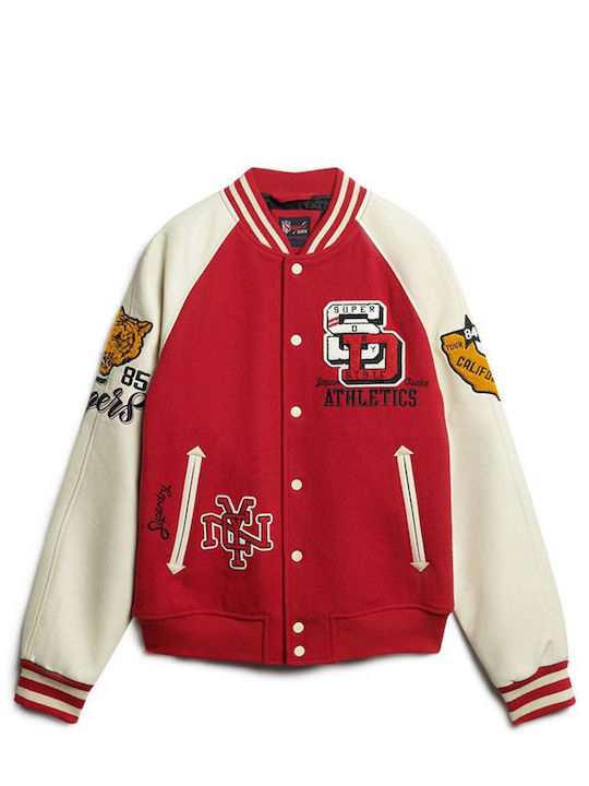 M D2 College Winter Jacket Red