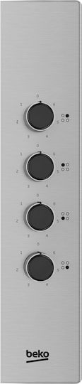 Beko Εμαγιέ Εστία Αυτόνομη Inox 58x51εκ. Ασημί