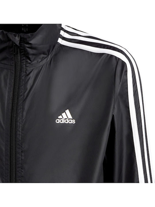 Παιδικό Σετ Φόρμας Με ζακέτα Μαύρο 2τμχ Essentials 3-Stripes