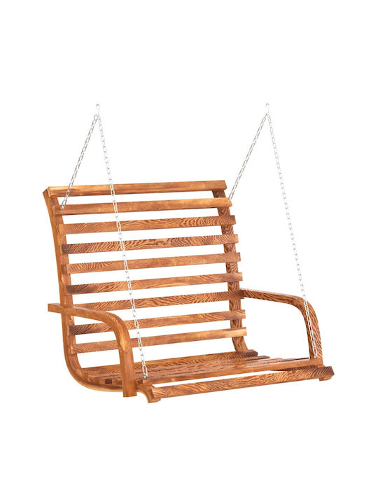Garten- Und Veranda- Schaukeln Polyrattansessel mit Gestell Hölzernes Braune Traglast bis 110kg 175x101x161.5cm