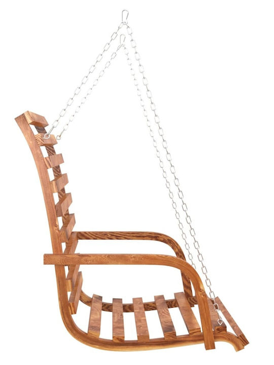 Garten- Und Veranda- Schaukeln Polyrattansessel mit Gestell Hölzernes Braune Traglast bis 110kg 175x101x161.5cm