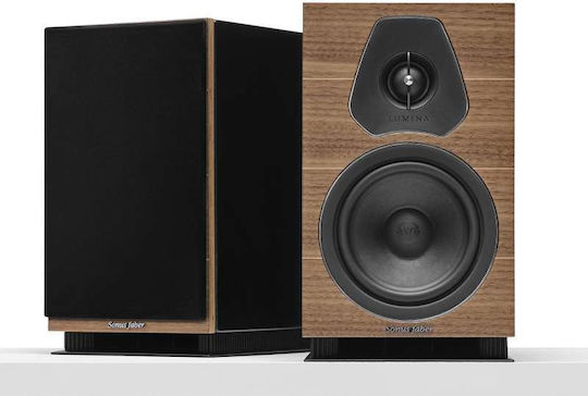 Sonus Faber Lumina II 18074-3108 Pair of Hi-Fi Speakers Bookself 2 No of Drivers W18xD26.3xH30.4cm. Walnut