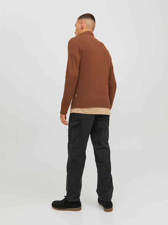 Jack & Jones Herren Langarm-Pullover CAMBRIDGE BROWN 12216768