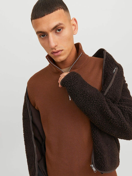 Pulover cu mânecă lungă Cambridge brown