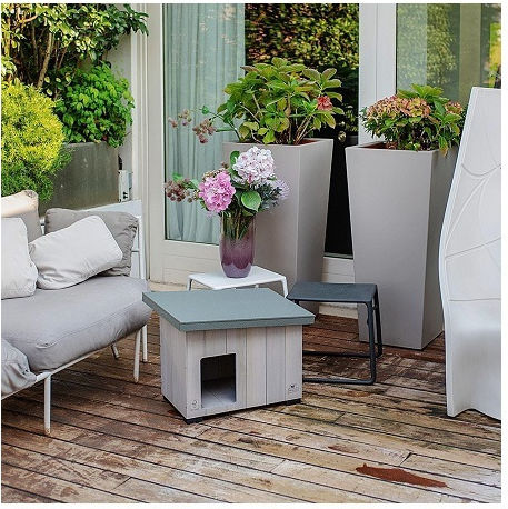 Ferplast Argo 100 Dog House Wooden Outdoor Beige 114.5x73x81cm