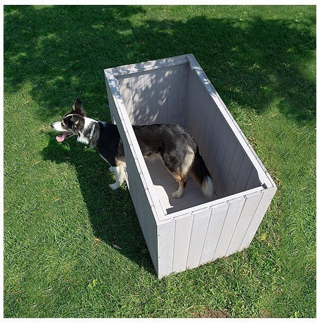 Ferplast Argo 100 Dog House Wooden Outdoor Beige 114.5x73x81cm