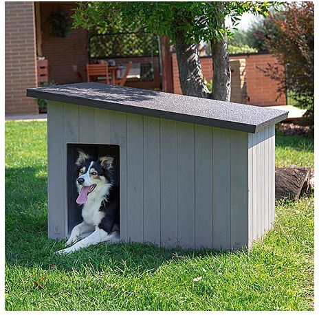 Ferplast Argo 100 Dog House Wooden Outdoor Beige 114.5x73x81cm