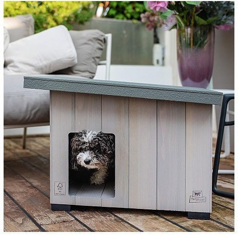 Ferplast Argo 100 Dog House Wooden Outdoor Beige 114.5x73x81cm