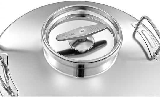 Metal Box Δοχείο Inox Ανοικτού Τύπου Επίπεδο 100lt 46B180-100
