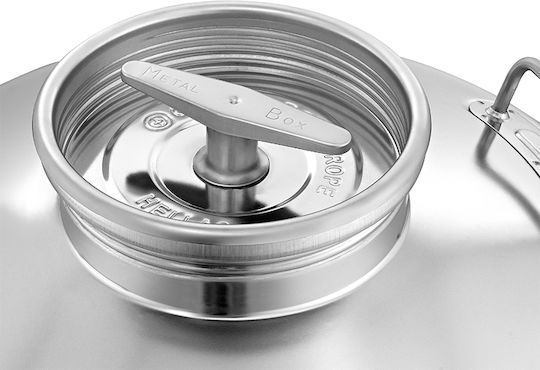 Metal Box Δοχείο Inox Ανοικτού Τύπου Επίπεδο 75lt 46SL180-75