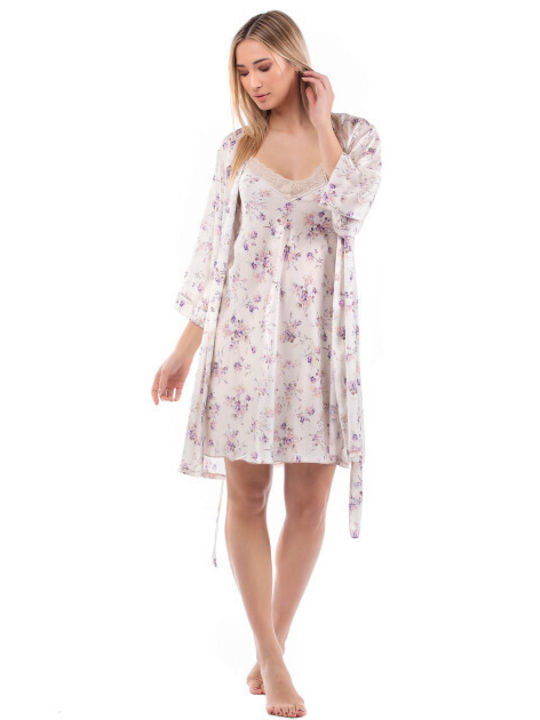 Secret Point Summer Satin Women's Nightdress