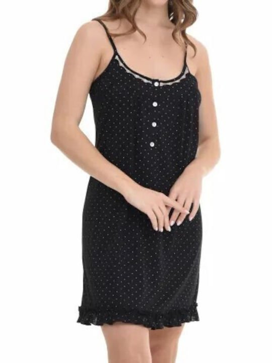 Zen by Daisy Summer Women's Nightdress Black