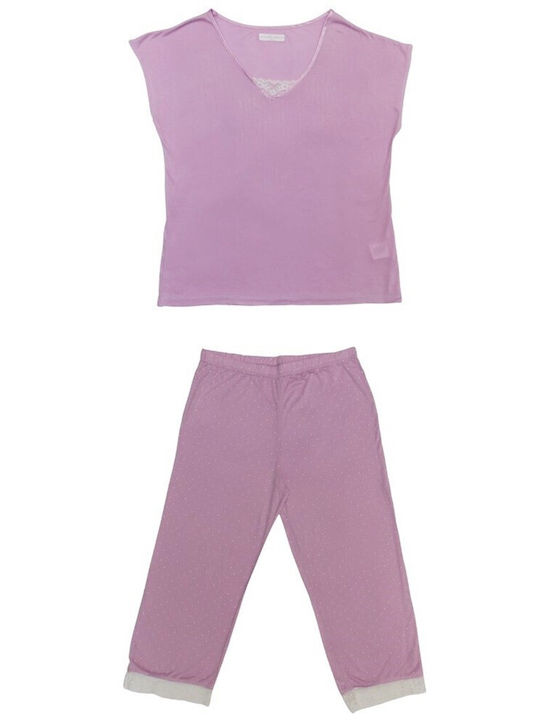 Noidinotte Set Summer Women's Pajamas Lilac