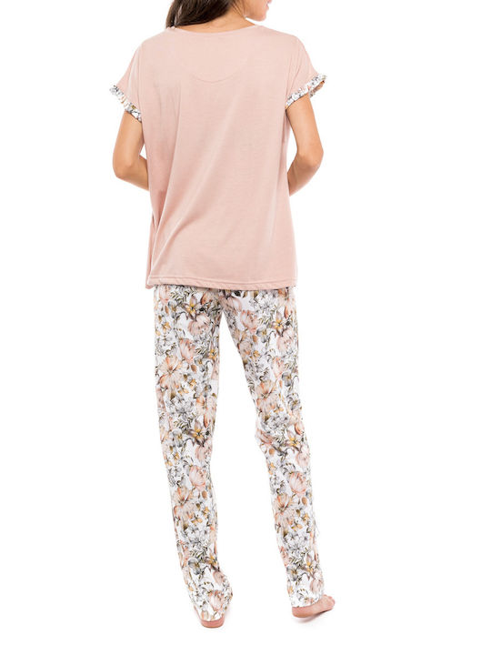 Pink Label De vară Set Pijamale pentru Femei Roz