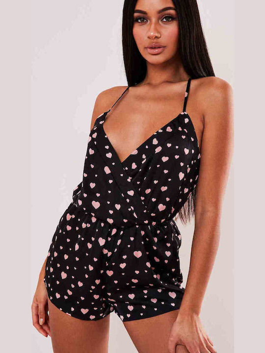 Merry See Καλοκαιρινό Babydoll Μαύρο