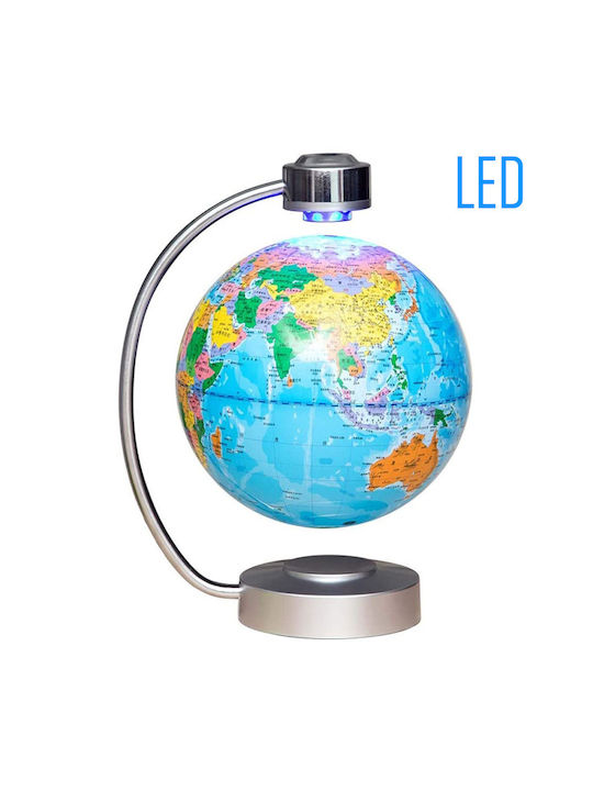 Floating Illuminated World Globe English with Diameter 15cm