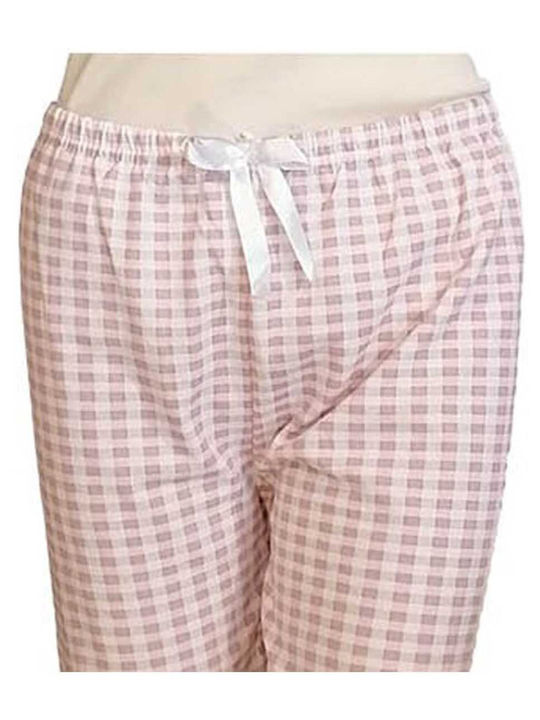 Kar Homewear Sommer Baumwolle Damen Pyjama-Hose Rosa