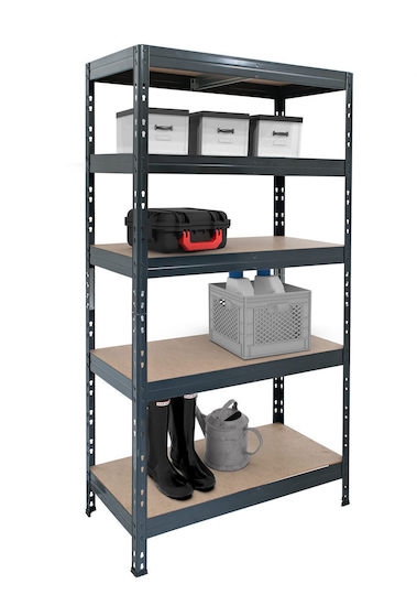 AR Shelving Garage Rivet Ραφιέρα Dexion 100x50x180εκ. με 5 Ράφια Συνολικής Αντοχής 1500kg