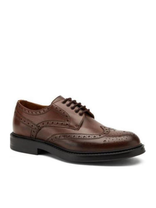 Δερμάτινα Ανδρικά Oxfords Καφέ