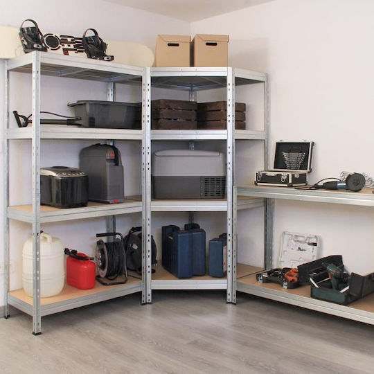 AR Shelving Γωνιακή Ραφιέρα Dexion Γαλβανιζέ 70x70x175εκ. με 5 Ράφια Συνολικής Αντοχής 875kg