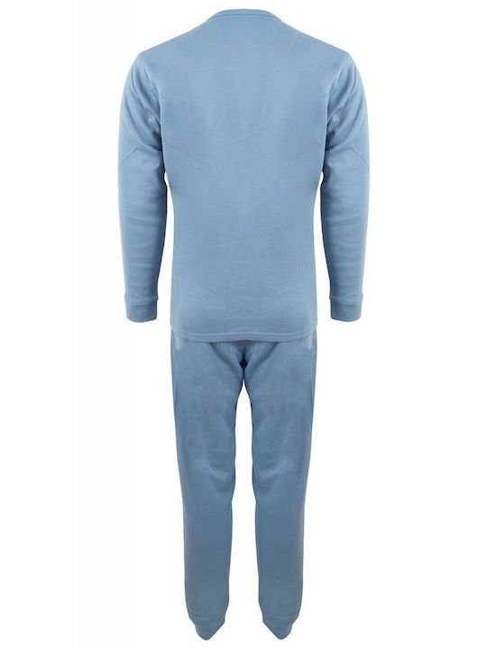 G Secret Men's Winter Pajamas Set Light Blue