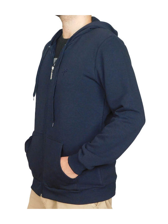 Target Herren Sweatshirt Jacke mit Kapuze und Taschen Blau