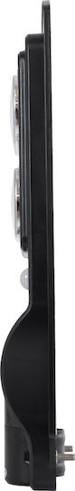 GloboStar Street Solar Light 9W 600lm Cold White 6000K with Motion Sensor and Photocell IP65 22cmx6cmx50cmcm