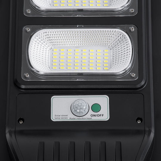 GloboStar Street Solar Light 9W 600lm Cold White 6000K with Motion Sensor and Photocell IP65 22cmx6cmx50cmcm