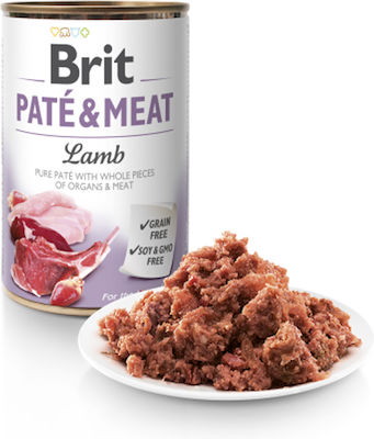 Brit Paté & Meat Nassfutter mit Lamm 1 x 400g