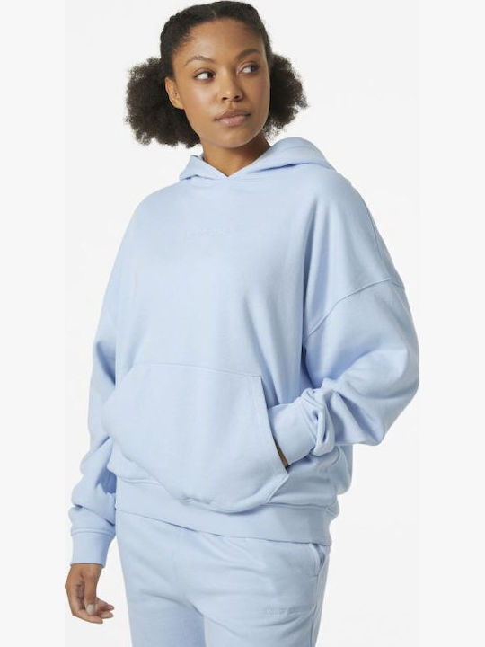 Women's Sweatshirt Hooded Light Blue