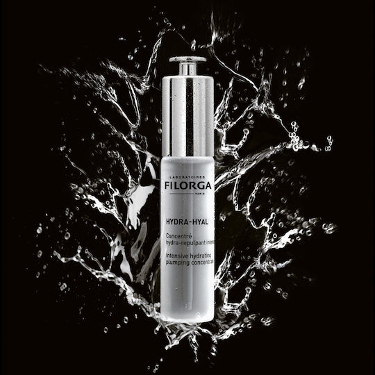 Filorga Hydra Hyal Intensive Hydrating Plumping Concentrat Feuchtigkeitsspendend & Anti-Aging Serum Gesicht mit Hyaluronsäure für Entgiftung & Strahlkraft 30ml