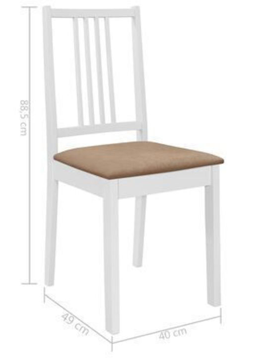 Dining Room Expandable 5pcs 80(+40)x80cm