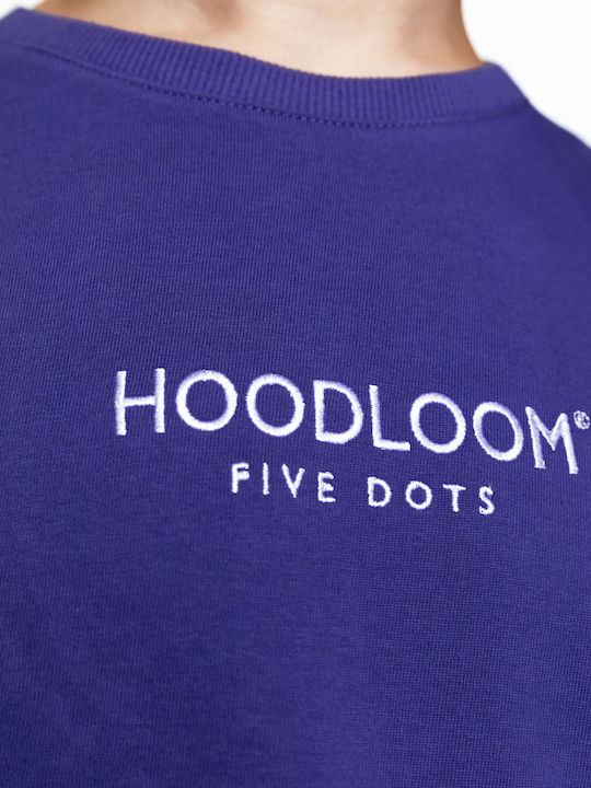 HoodLoom Ανδρικό T-shirt Κοντομάνικο Μωβ