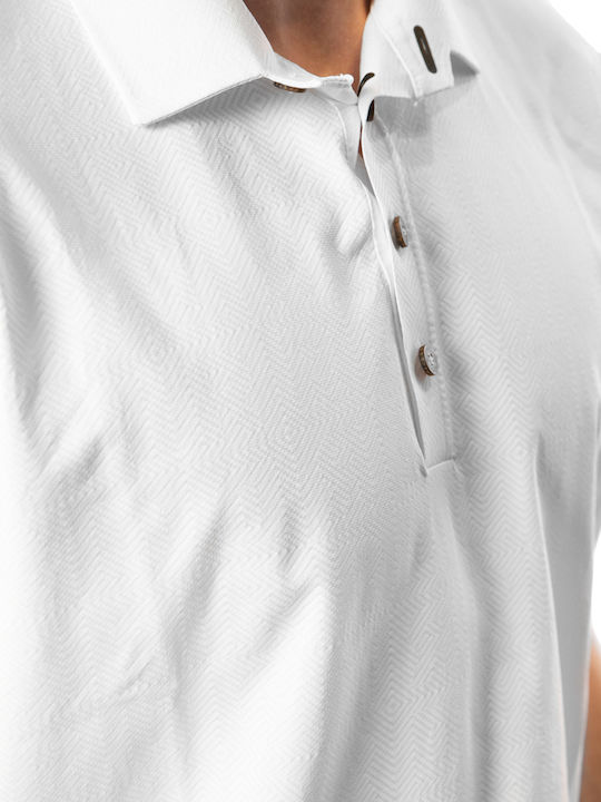 Polo Kurzarmbluse Beige