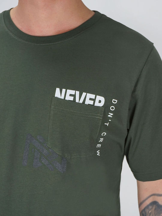 Ndc Herren T-Shirt Kurzarm Khaki