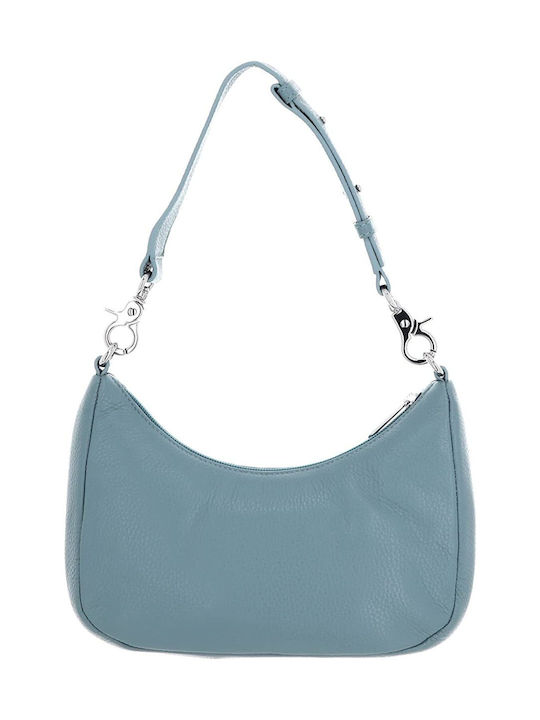 Mandarina Duck Leather Women's Bag Shoulder Light Blue