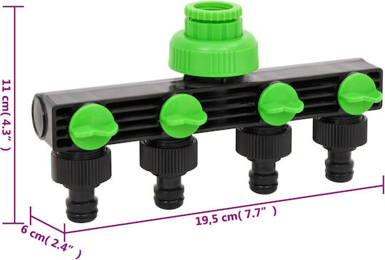 vidaXL 154450 Διανομέας Ποτίσματος 110mm Πράσινο