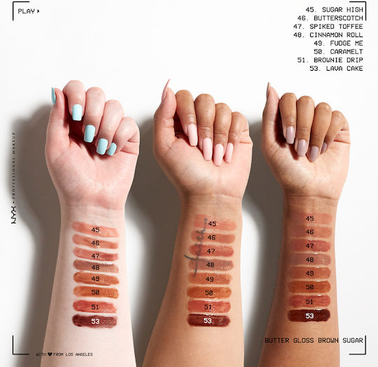 NYX Professional Makeup Butter Gloss Лип Глос Тирамису 8мл