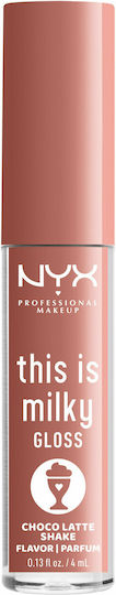 NYX Professional Makeup This Is Milky Lip Gloss 19 Choco Latte Shake 4ml
